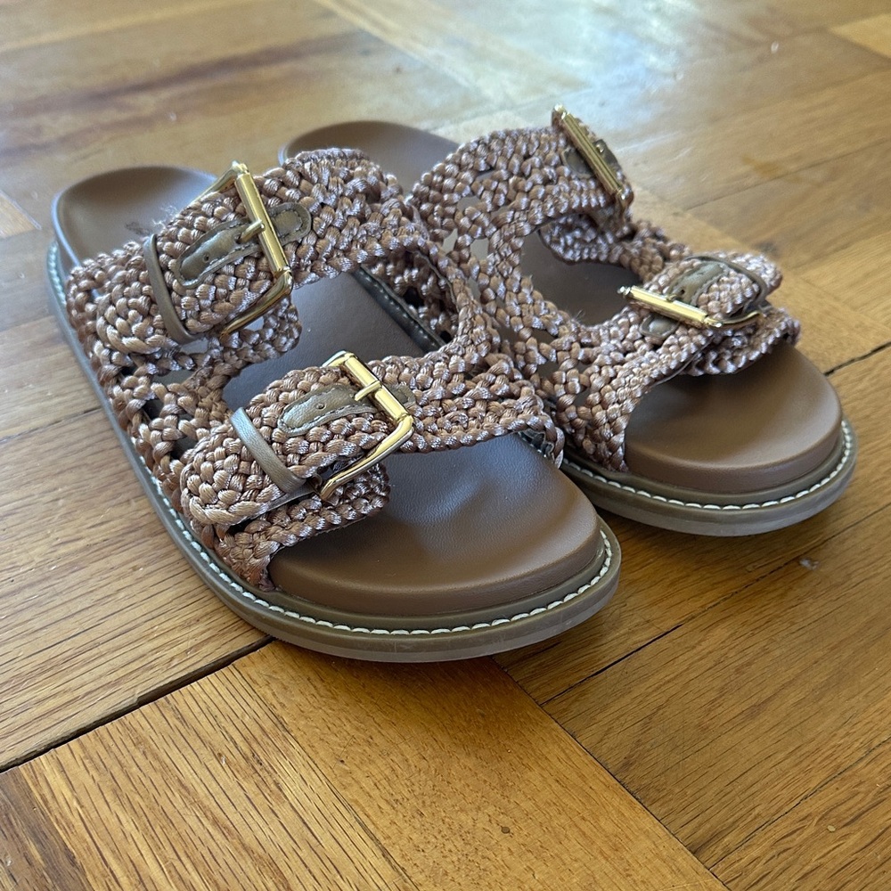Universal Thread Tan Buckle Sandals - Picture 3 of 3